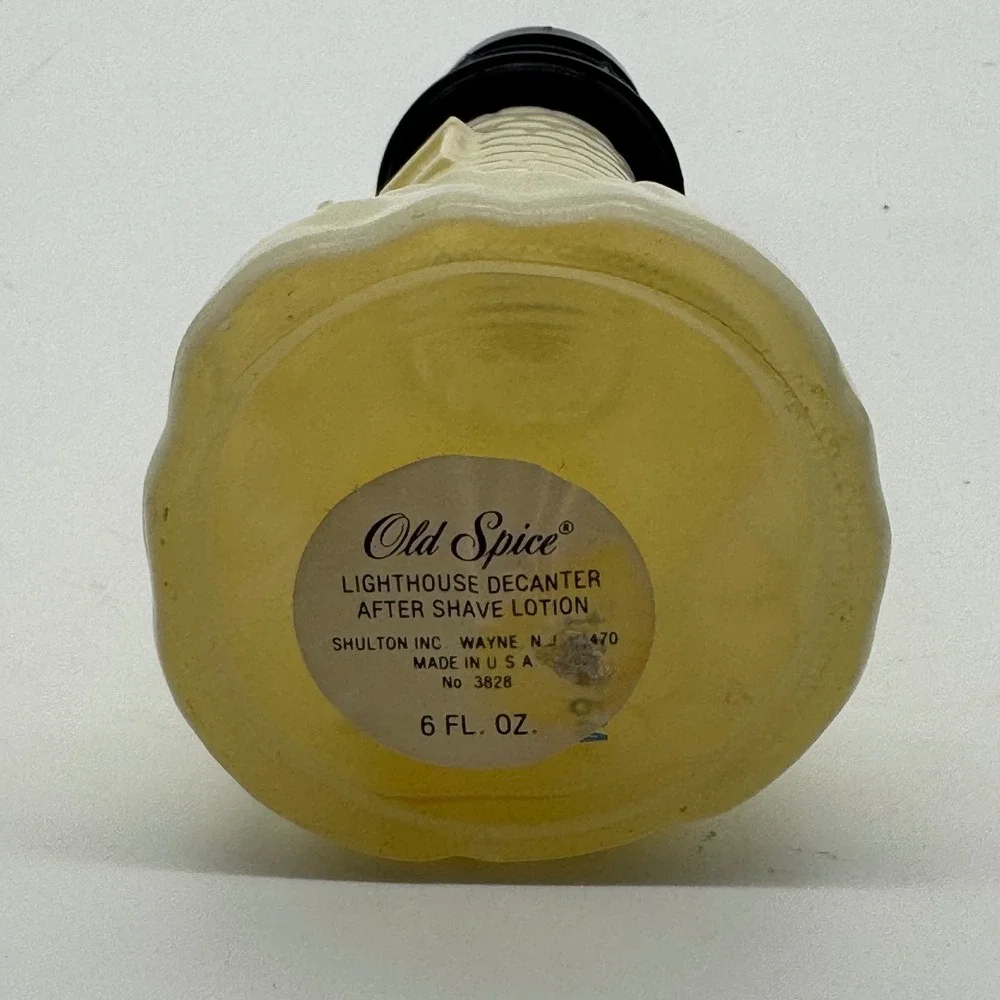Vintage Old Spice Lighthouse Decanter After Shave Lotion Bottle Shulton 6oz
